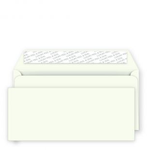DL+ Peel and Seal Envelopes - 114mm x 229mm - Chalk White