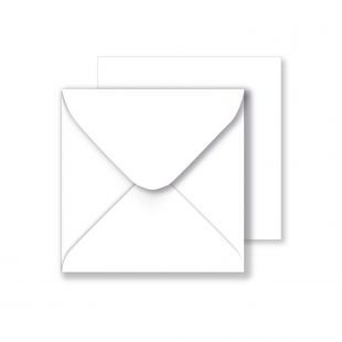 Square White Envelopes 140gsm (130mm x 130mm)