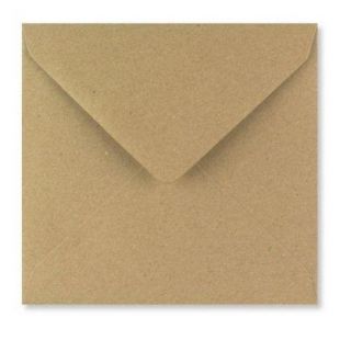 Square Fleck Kraft Envelopes- 155mm x 155mm