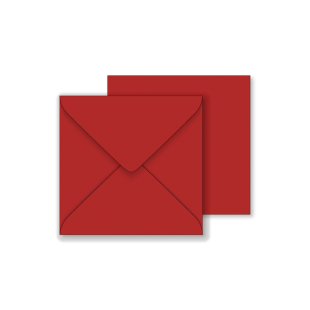 Small Square Scarlet Red Envelopes 100gsm (130mm x 130mm)