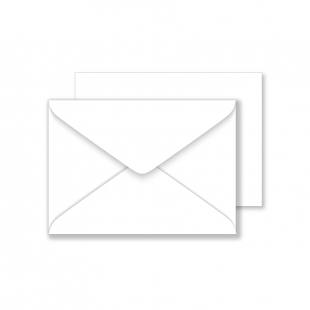 C6 White Envelopes 140gsm (114mm x 162mm)